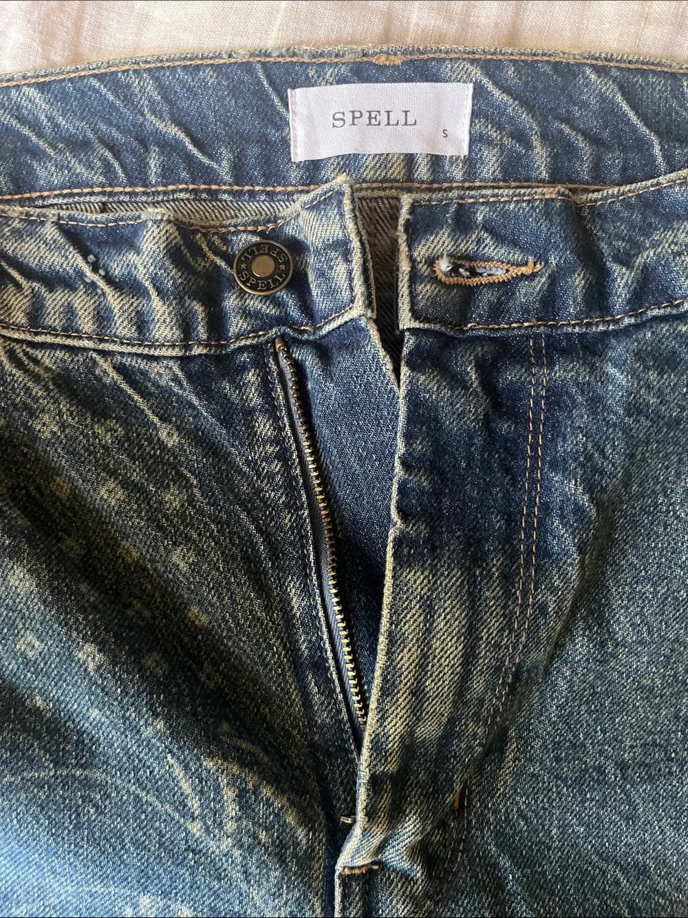 Spell 🦋 Road Trip Flare Jeans sz S NWOT - Picture 11 of 12